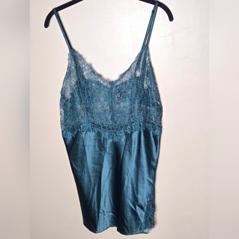 Victoria's Secret Lace‎ Top Sexy Satin Coquette Lingerie Mini Nightgown, Size XL